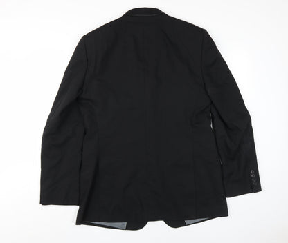 Mens UK Size 40 Marks and Spencer Regular Black Suit Jacket