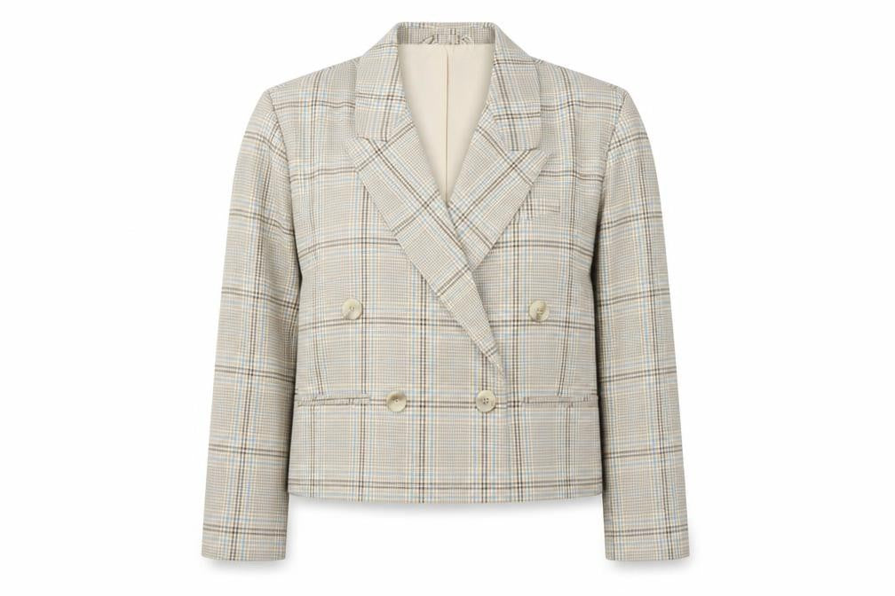 Womens UK Size L Pull & Bear Beige Basic Jacket