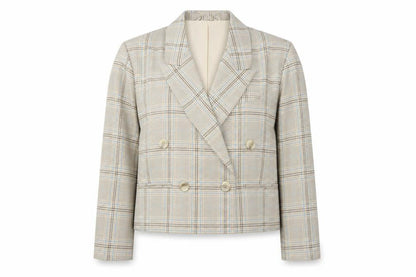 Womens UK Size L Pull & Bear Beige Basic Jacket