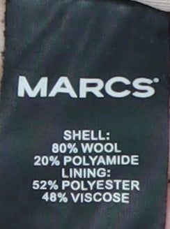 Marcs Women's Beige Wool Overcoat Size 12