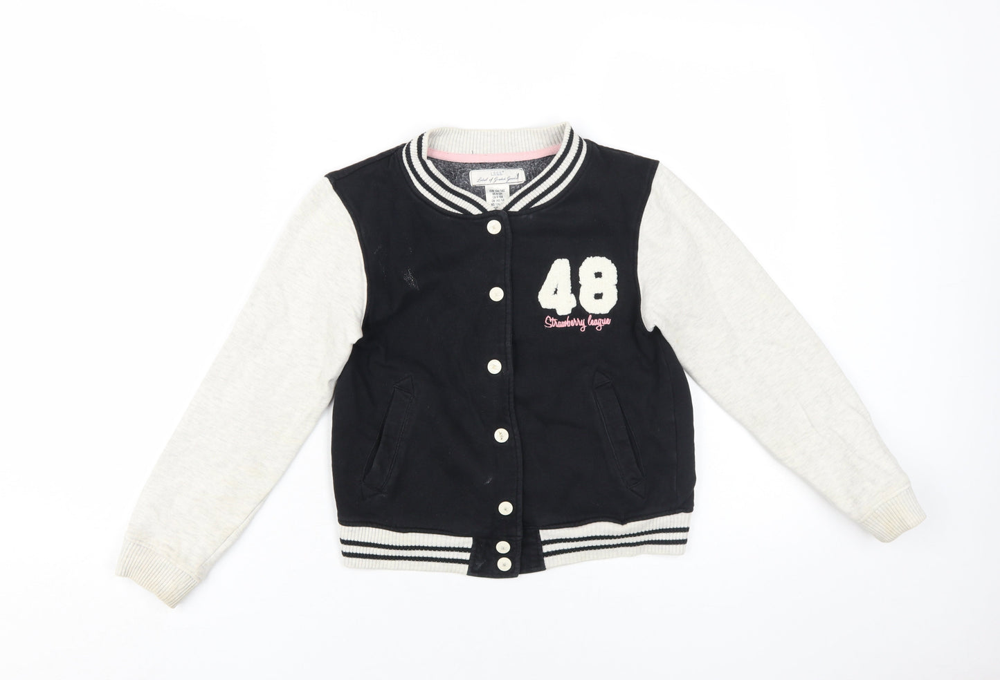 L.O.G.G. Girls Black Varsity Jacket 9-10 Years