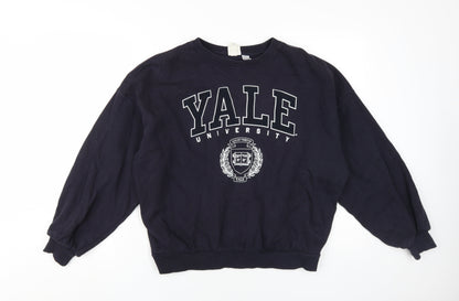 H&M Women's Black XS Pullover Yale Sweatshirt