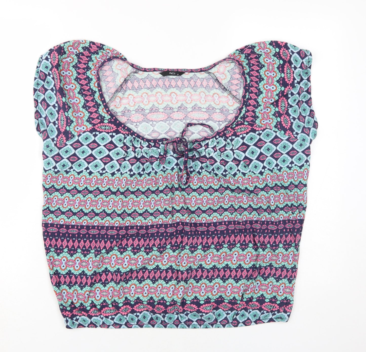 M&Co Women's Multicolour Size 14 Tunic Blouse