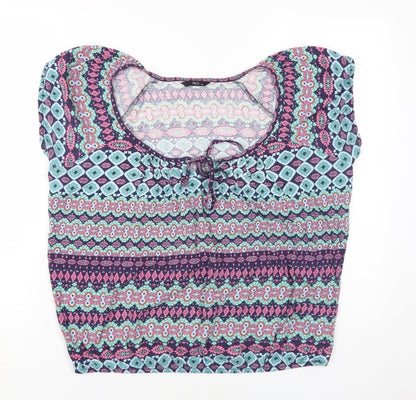 M&Co Women's Multicolour Size 14 Tunic Blouse