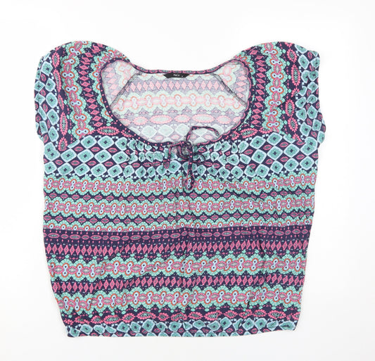 M&Co Women's Multicolour Size 14 Tunic Blouse