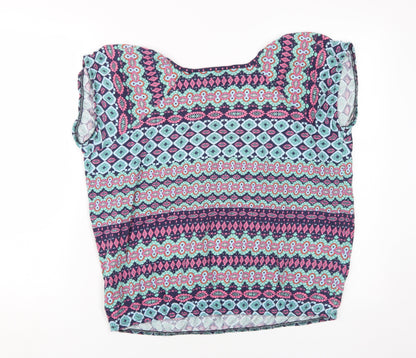 M&Co Women's Multicolour Size 14 Tunic Blouse