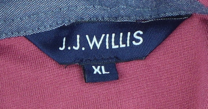 J.J. Willis Men's Red XL Polo Shirt - Stylish & New