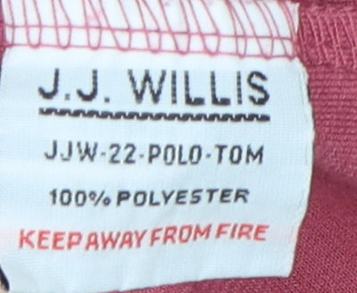 J.J. Willis Men's Red XL Polo Shirt - Stylish & New