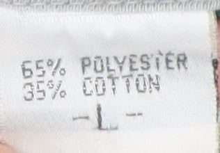 Paulo de Cruise Men's Green Striped Polo L Short Sleeve