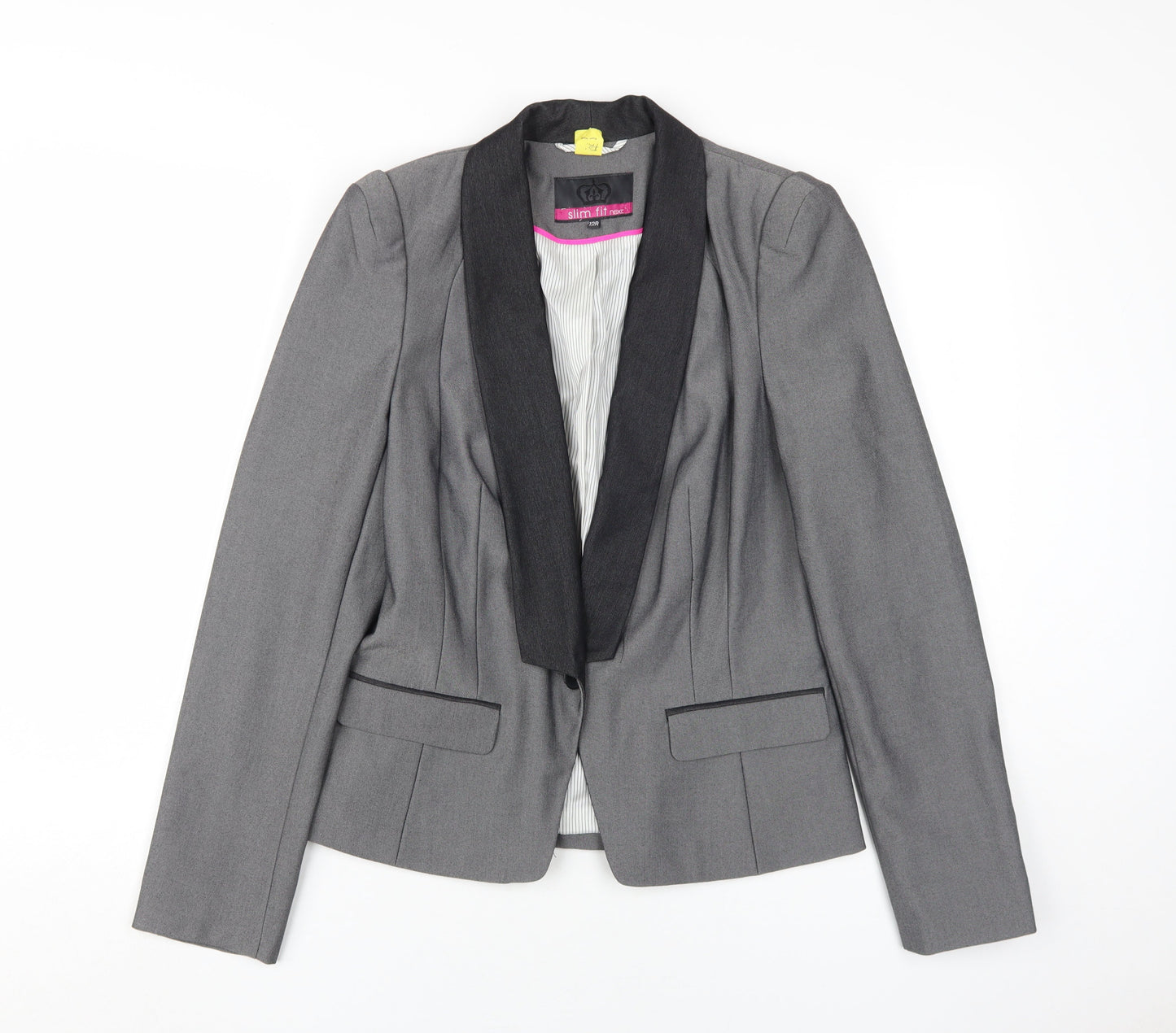 Next Women's Grey Tuxedo Jacket, Size 12, Slim Fit