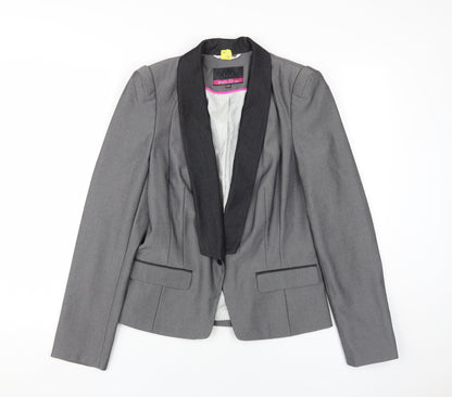 Next Women's Grey Tuxedo Jacket, Size 12, Slim Fit