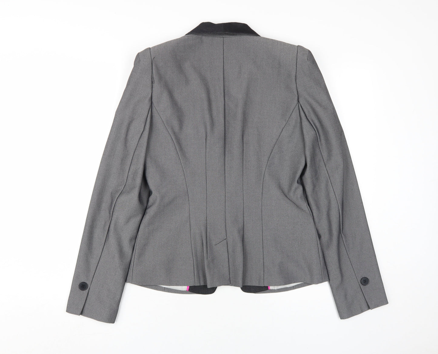 Next Women's Grey Tuxedo Jacket, Size 12, Slim Fit