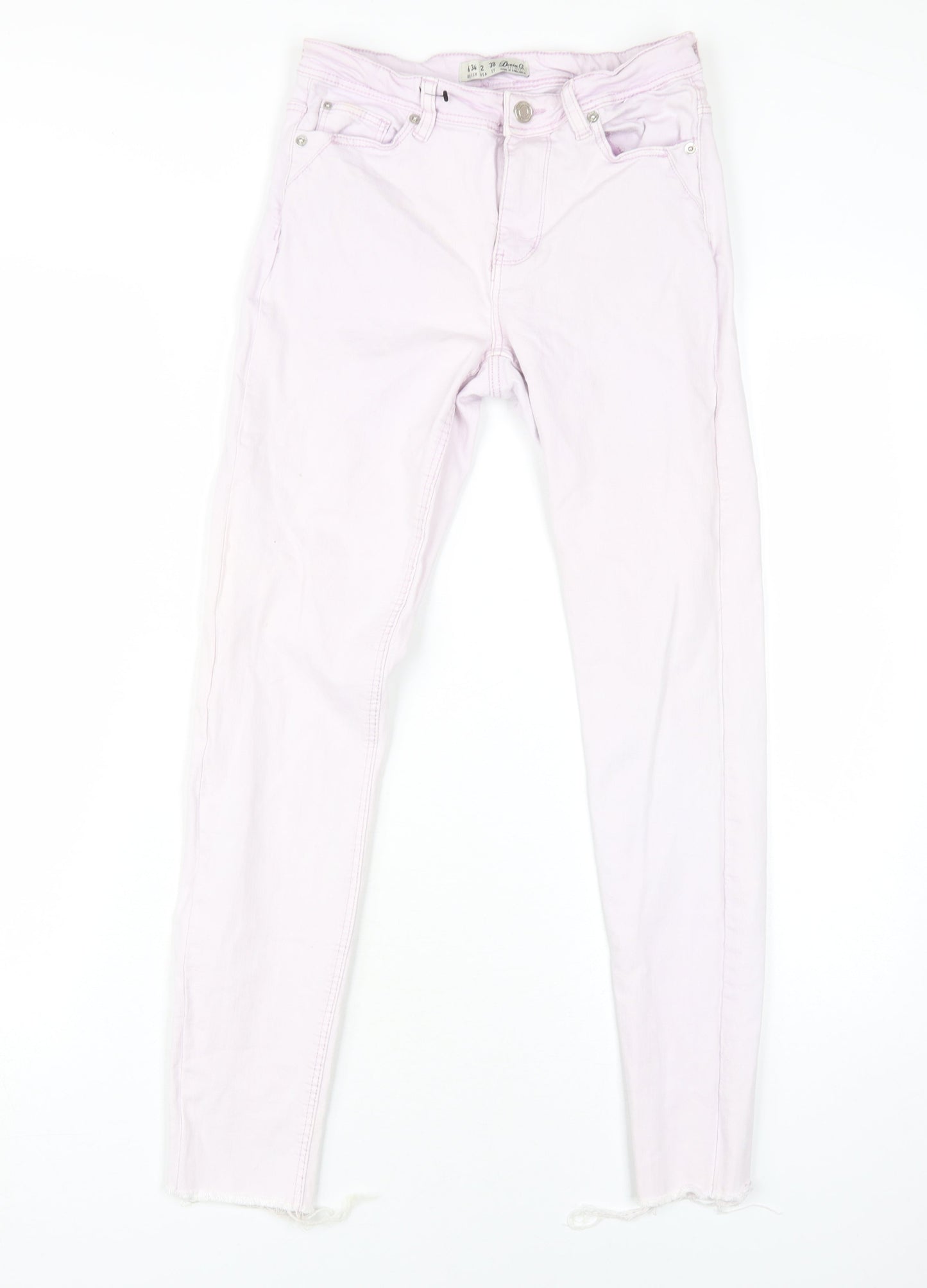 Denim Co Women's Pink Skinny Jeans Size 6 Regular