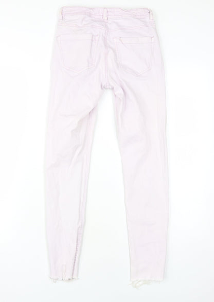 Denim Co Women's Pink Skinny Jeans Size 6 Regular