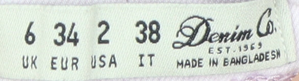 Denim Co Women's Pink Skinny Jeans Size 6 Regular