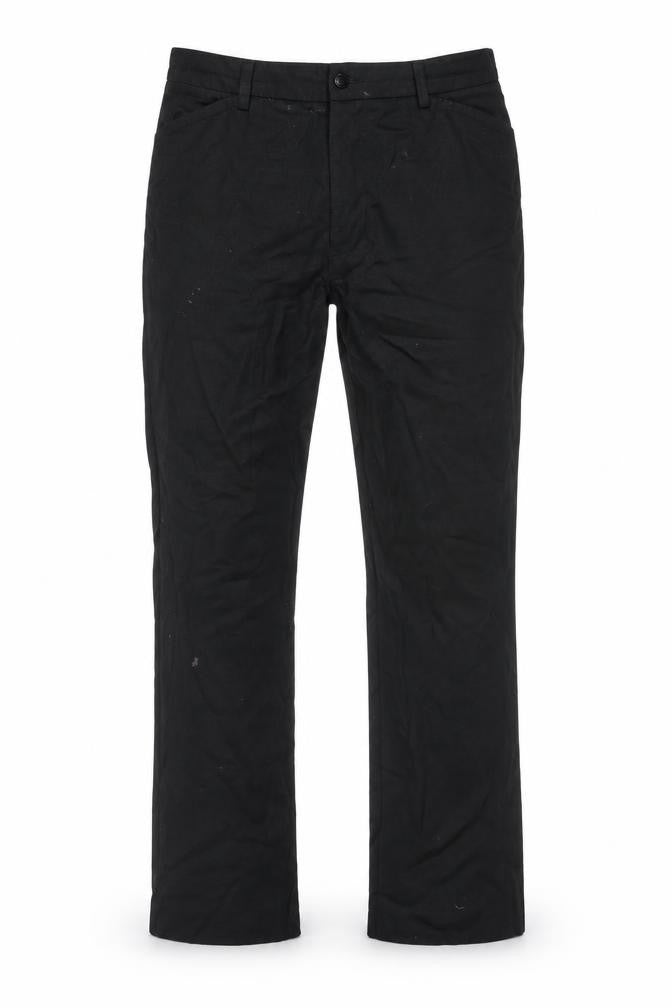Mens UK Size L Tom Wolfe Classic Fit Chino Black Trousers