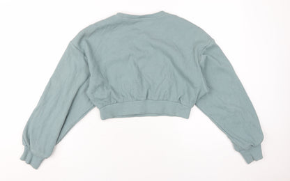 BO+TEE Womens Blue Pullover Sweatshirt L