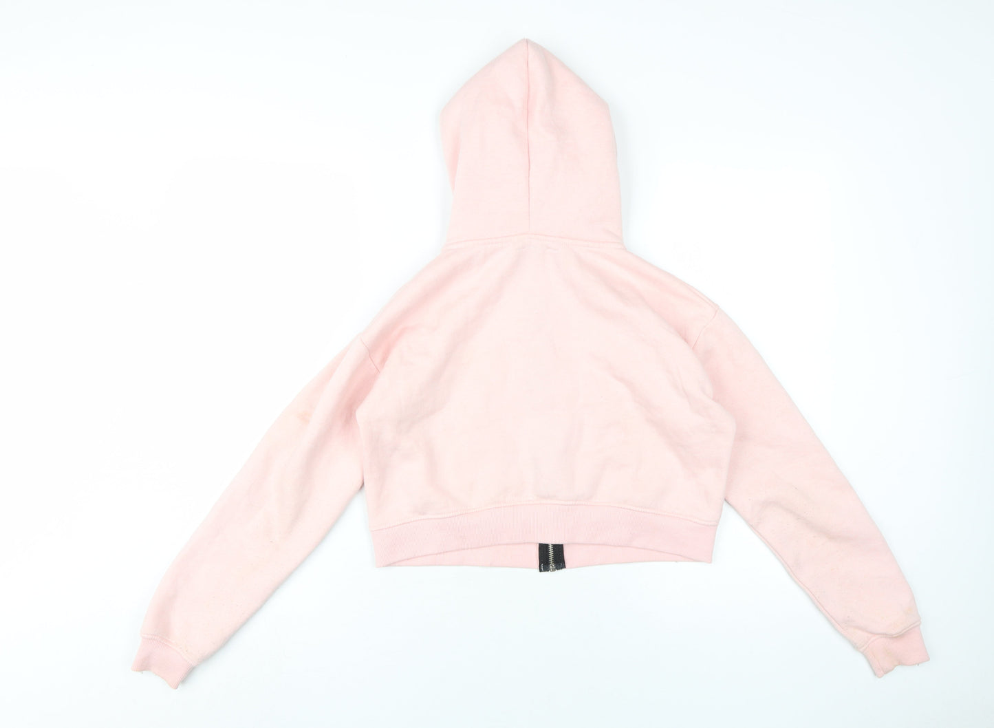 PrettyLittleThing Women's Pink Full Zip Hoodie Size M