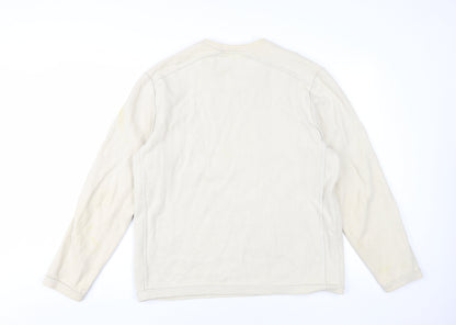 Mens UK Size L NEXT Beige Pullover Sweatshirt