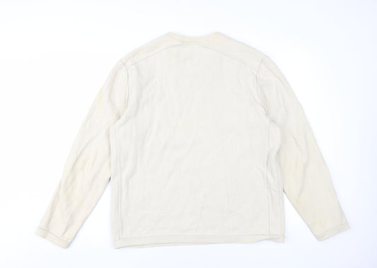 Mens UK Size L NEXT Beige Pullover Sweatshirt