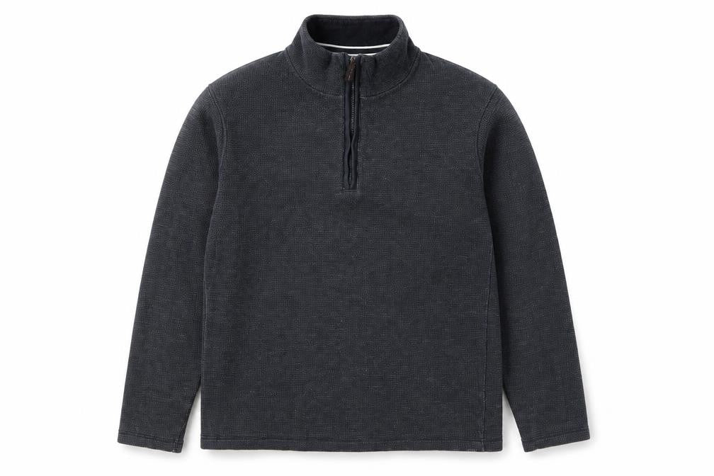 Mens UK Size L John Lewis Grey 1/4 Zip Sweatshirt
