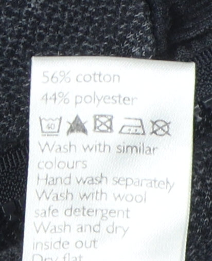 Mens UK Size L John Lewis Grey 1/4 Zip Sweatshirt
