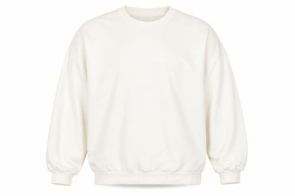 Unisex Adults UK Size M Bershka Ivory Pullover Sweatshirt