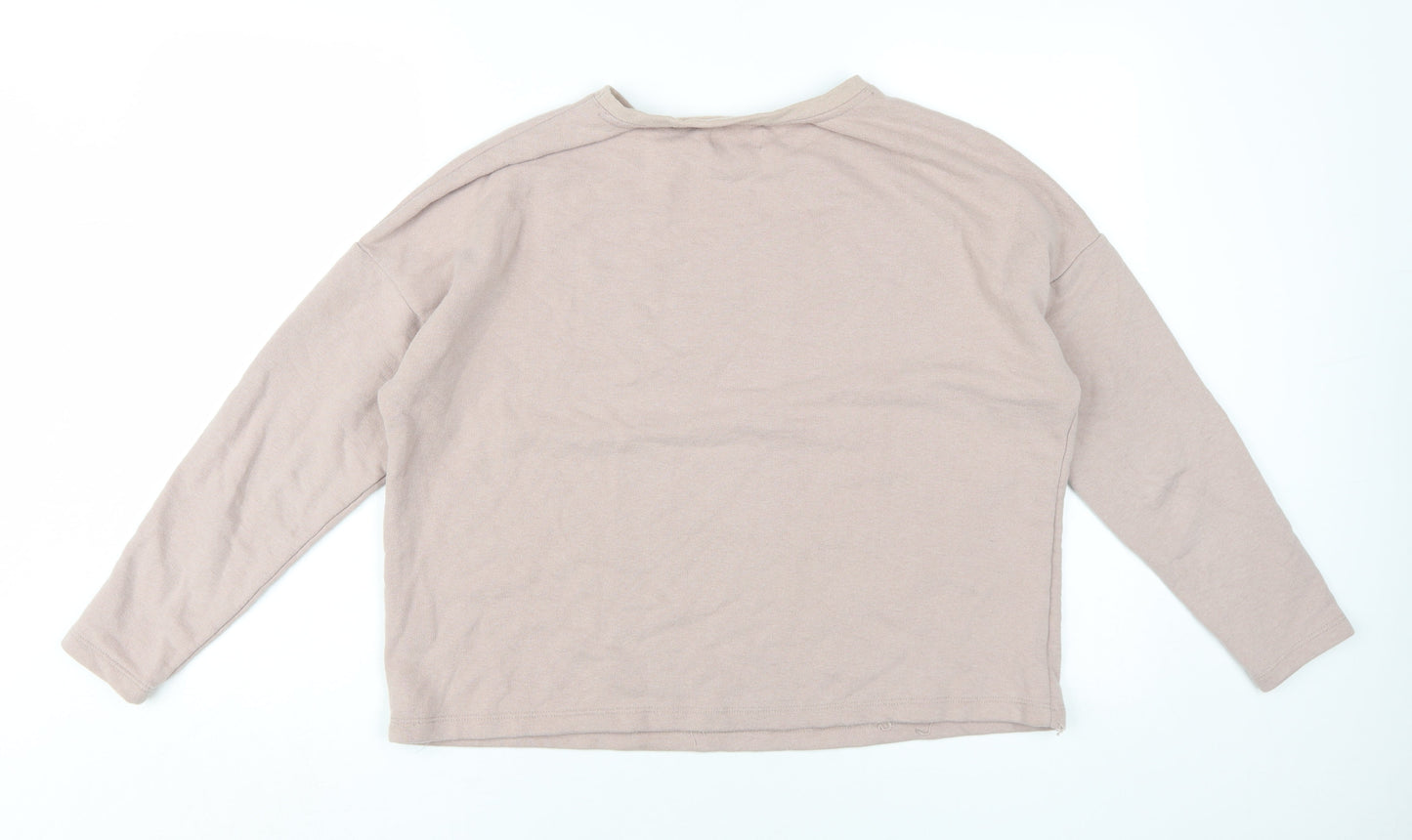 Womens UK Size S Pull & Bear Beige Pullover Sweatshirt