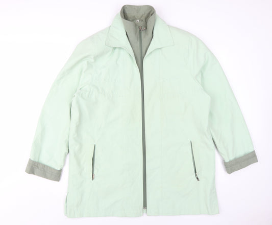 Klass Collection Women's Green Basic Jacket Size 18