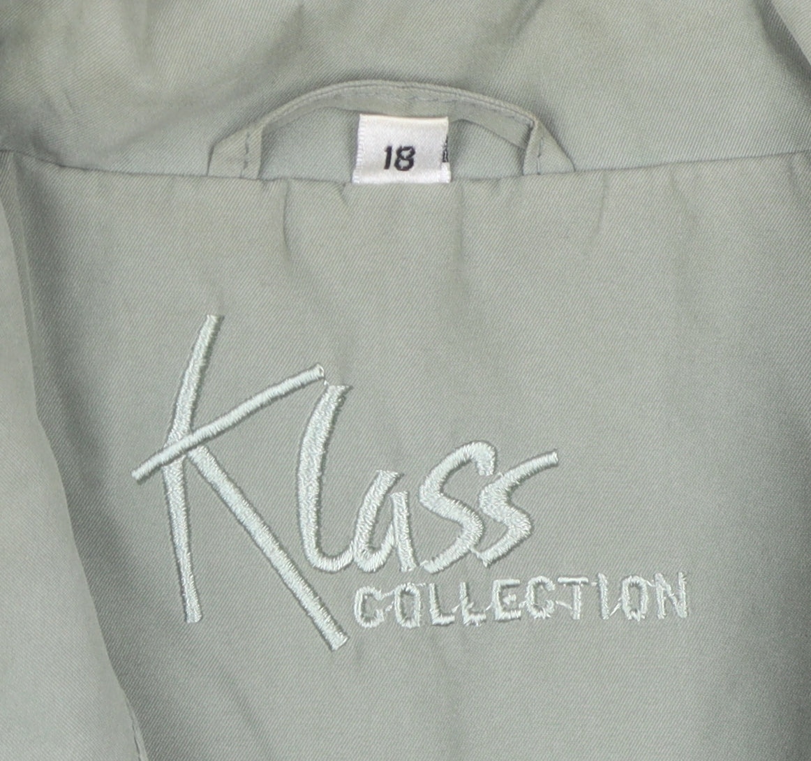 Womens UK Size 18 Klass Collection Green Basic Jacket