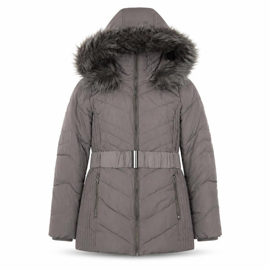 Womens UK Size S Wallis Grey Puffer Jacket