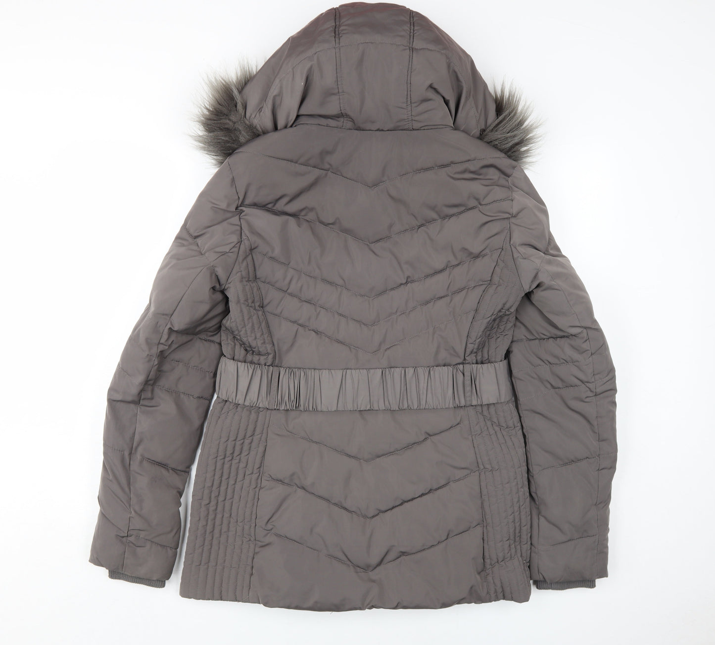 Womens UK Size S Wallis Grey Puffer Jacket