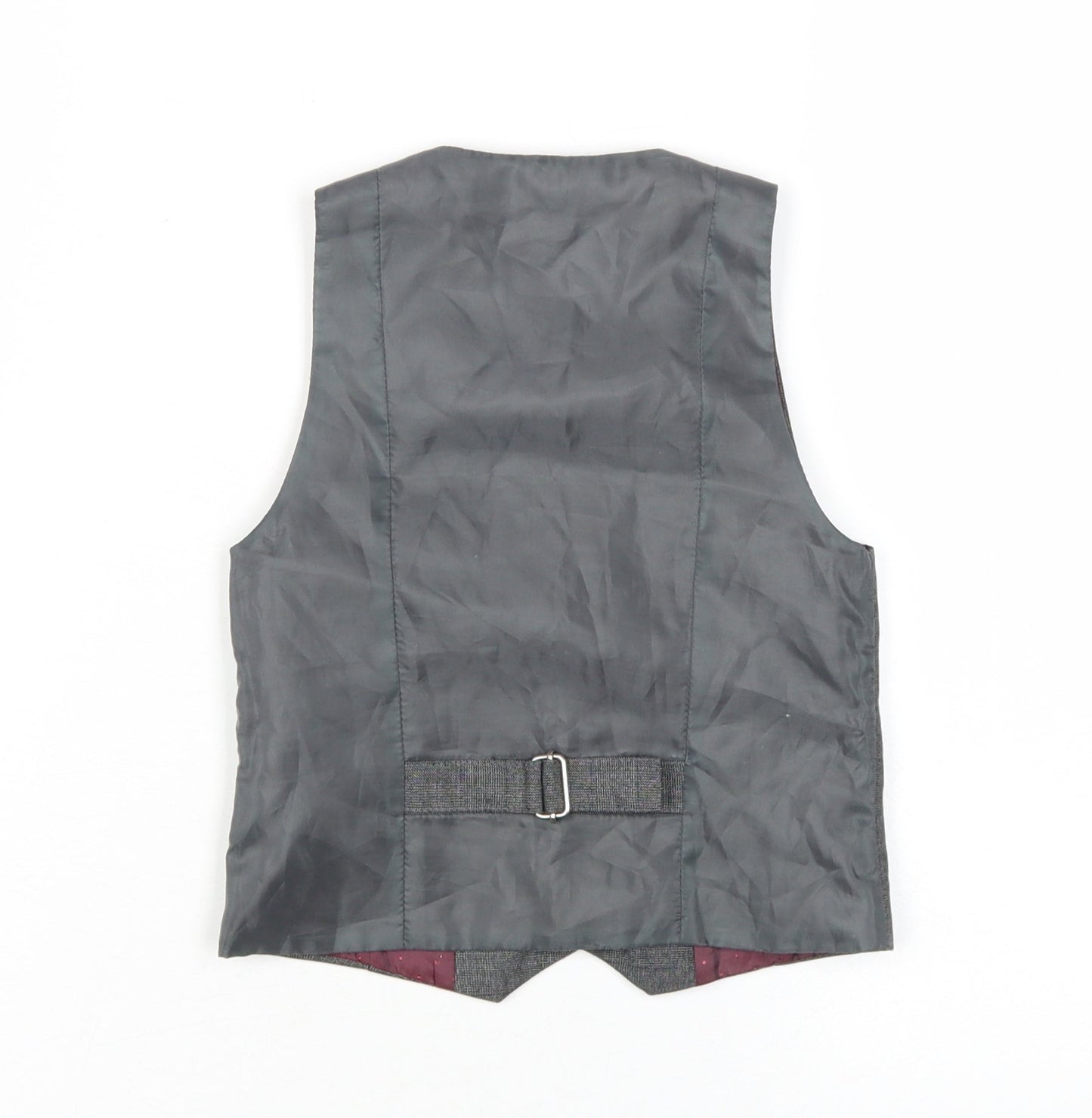 Next Boys Grey Check Suit Waistcoat 3 Years Formal