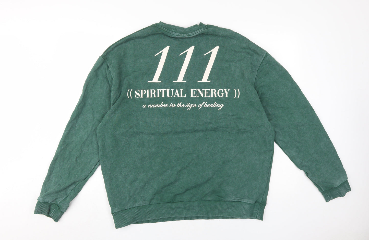 Mens UK Size M ASOS Green Pullover Sweatshirt