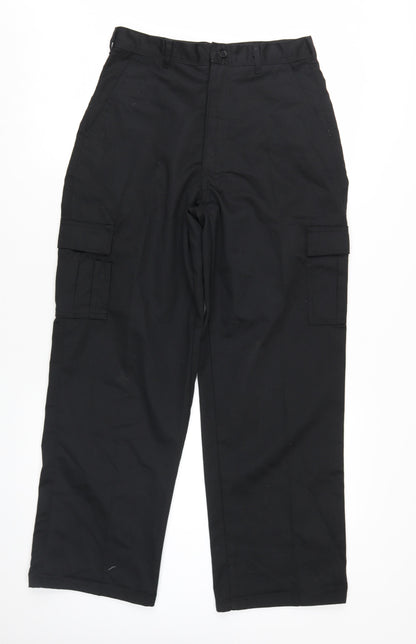 Absolute Apparel Men's Black Cargo Trousers 30 S