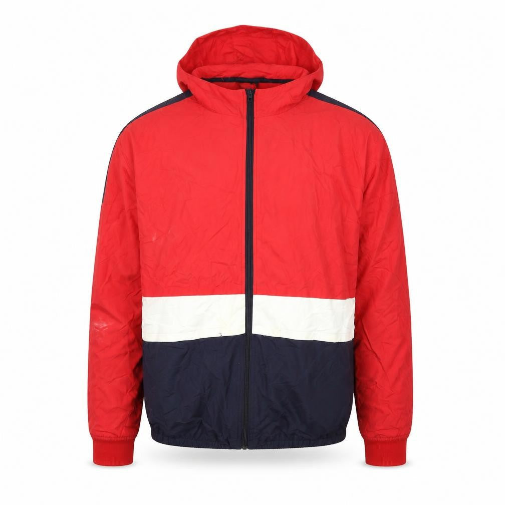 Mens UK Size L Pull&Bear Multicoloured Windbreaker Coat