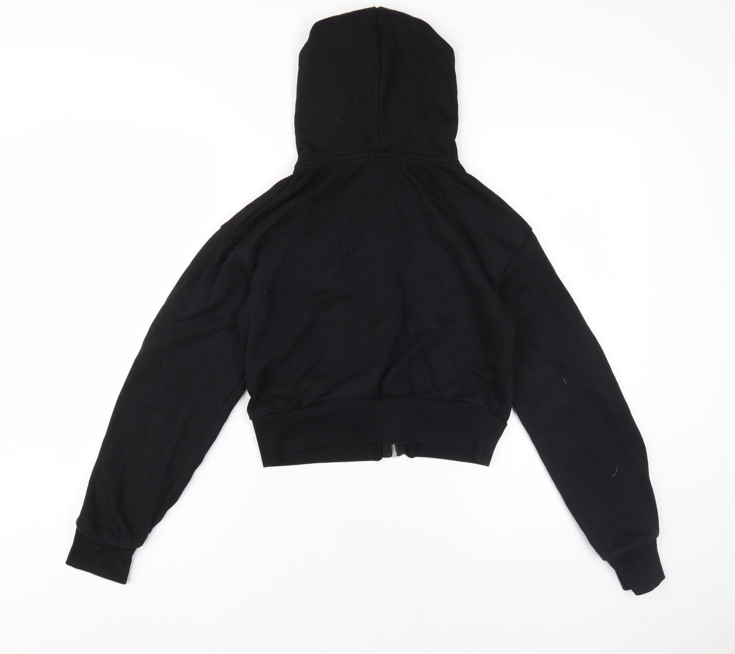 Womens UK Size 10 Boohoo Black Full Zip Hoodie