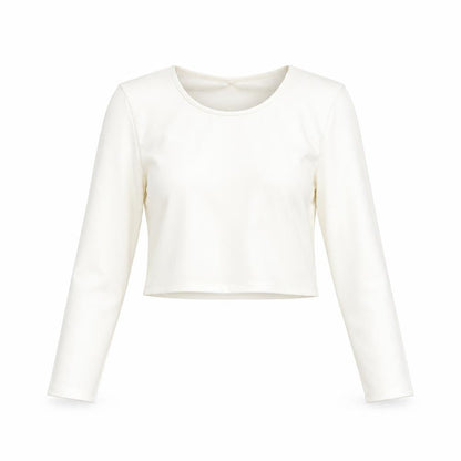 Womens UK Size S Zara White Cropped Blouse