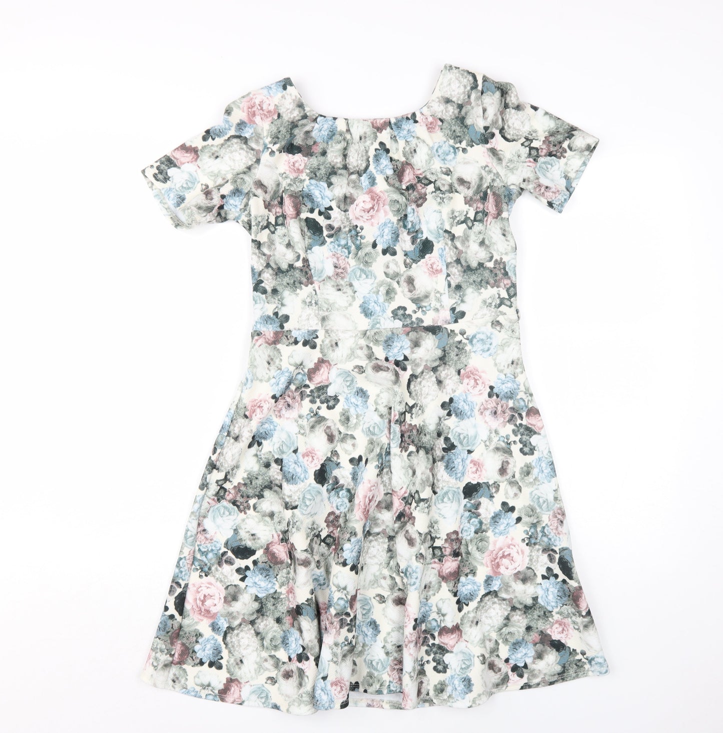 Dorothy Perkins Petite Floral Fit & Flare Dress Multicoloured