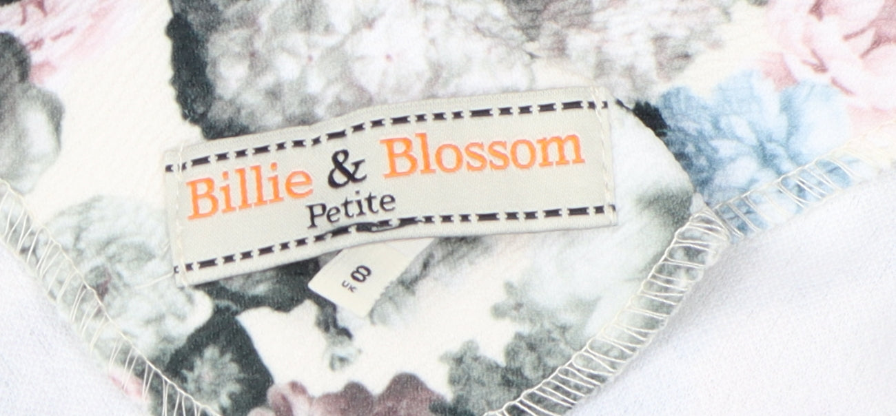 Dorothy Perkins Petite Floral Fit & Flare Dress Multicoloured