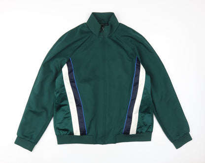 Mens UK Size L Topman Green Bomber Jacket