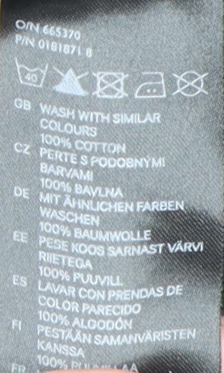 H&M Women's Black Full Zip Hoodie, Size Small, Cotton