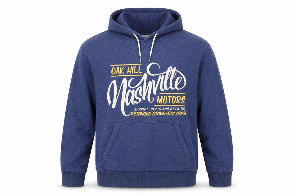 Mens UK Size M NEXT Blue Pullover Hoodie