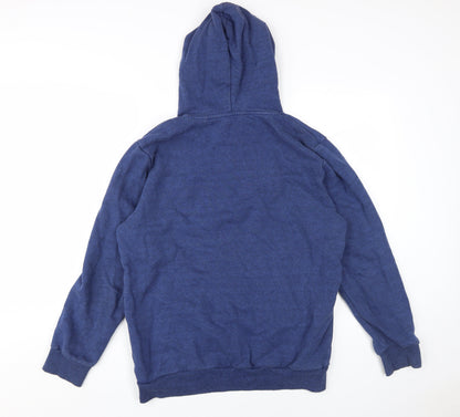 Mens UK Size M NEXT Blue Pullover Hoodie