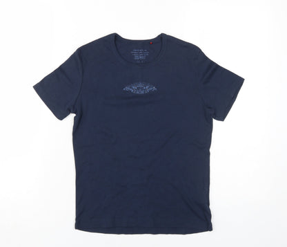 Unisex Adults UK Size L Esprit Blue Basic T-Shirt