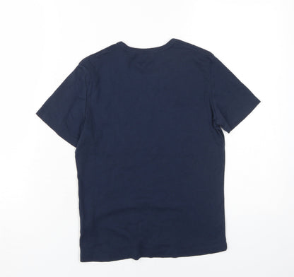 Unisex Adults UK Size L Esprit Blue Basic T-Shirt
