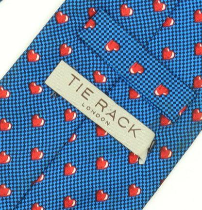Tie Rack Mens Blue Geometric Silk Tie