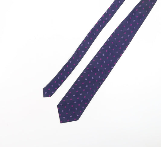 Sartorial Men's Purple Floral Silk Tie One Size
