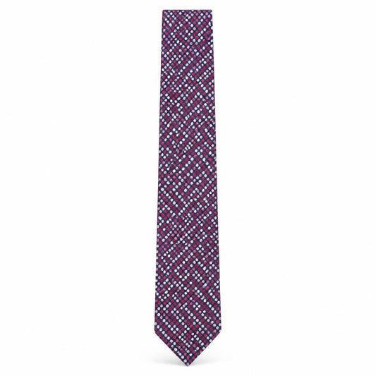 Mens Sartorial Multicoloured Geometric 100% Silk Designer Tie