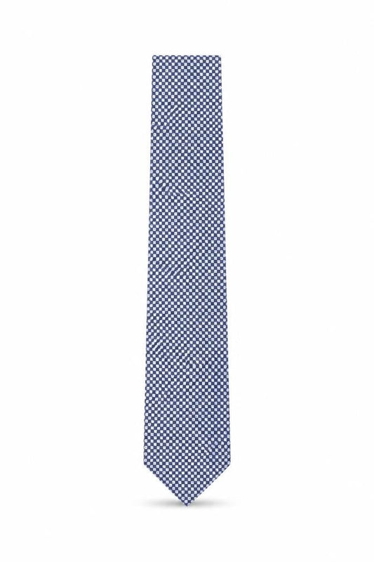 Tucci Men's Blue Silk Geometric Tie